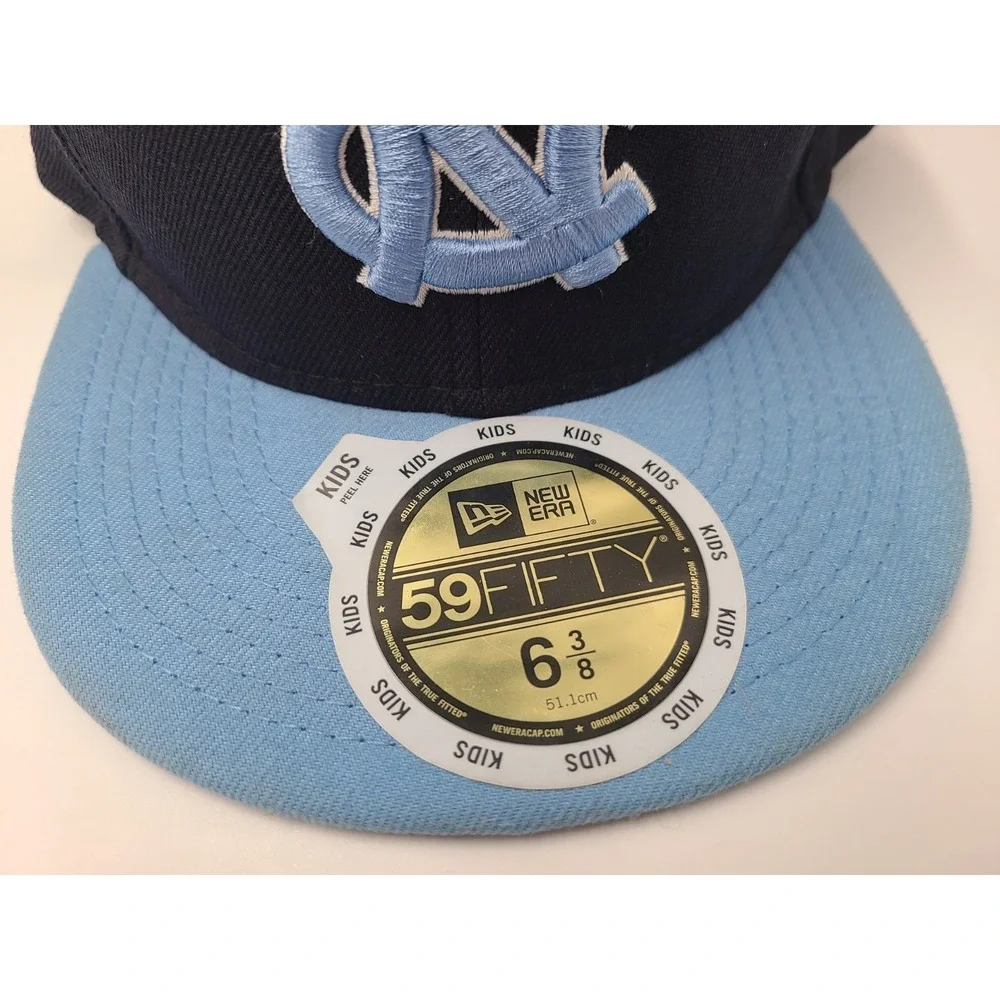 Youth North Carolina UNC Tar Heels New Era 59Fifty Fitted 6 3/8 Hat Cap Boy NCAA